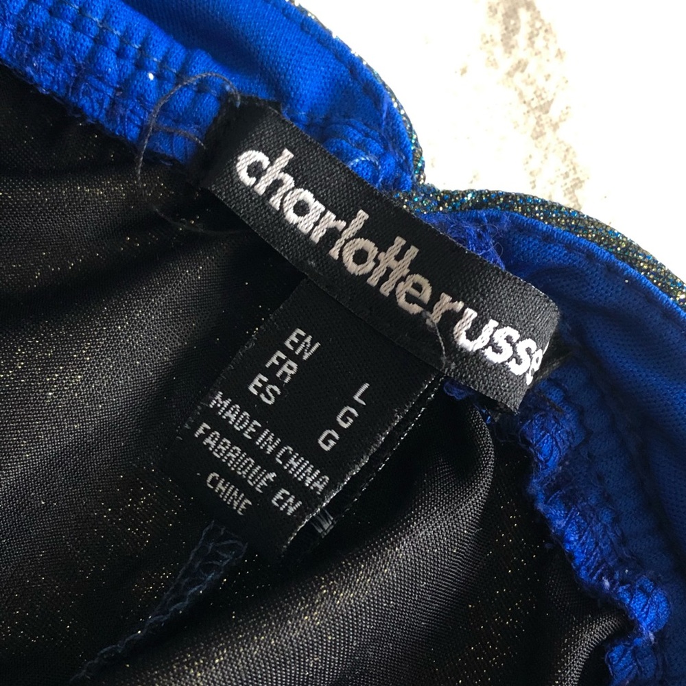 Long glittery dress , with slit on the side